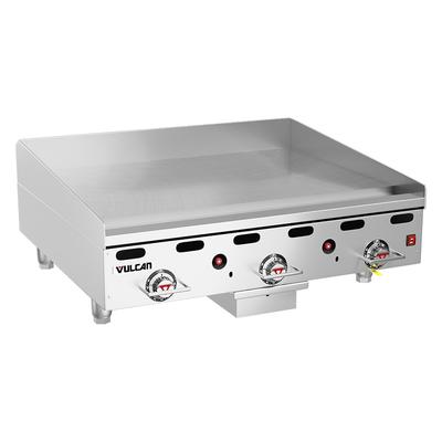 Vulcan 936RX LP 36" Gas Commercial Griddle w/ Thermostatic Controls - 1" Steel Plate, Liquid Propane, 81,000 BTU, Stainless Steel, Gas Type: LP