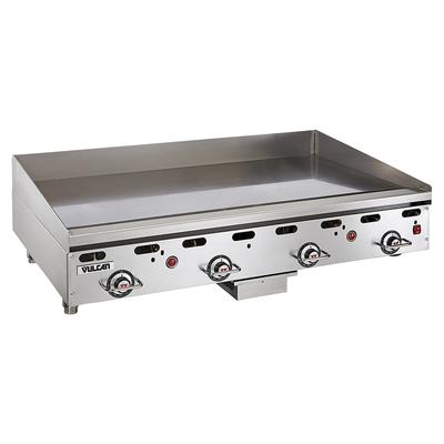 Vulcan 948RX NG 48" Gas Commercial Griddle w/ Thermostatic Controls - 1" Steel Plate, Natural Gas, Stainless Steel, Gas Type: NG