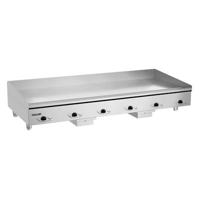 Vulcan HEG72E 240/3 72" Electric Commercial Griddle w/ Thermostatic Controls - 3/4" Steel Plate, 240v/3ph, 240 V, Stainless Steel