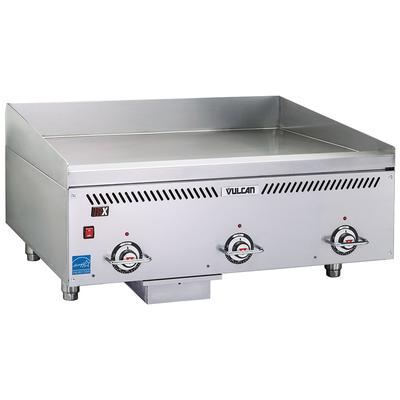 Vulcan VCCG36-IS NG 36" Gas Griddle w/ Thermostatic Controls - 1" Steel Plate, Natural Gas, Commercial Countertop, 72K BTU - Durable Restaurant Griddle, Stainless Steel, Gas Type: NG