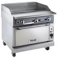 Vulcan VGM36C 36" Commercial Gas Range w/ Full Griddle & Convection Oven, Liquid Propane, Griddle Top, Stainless Steel, Gas Type: LP, 115 V