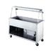 Duke 327-25SS 74" AeroServ Cold Food Bar - (5) Pan Capacity, Floor Model, Stainless Steel, 120 V