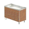 Duke HB3CI 46" Heritage Cold Food Bar - (3) Pan Capacity, Floor Model, Fallen Leaves, Ice Cooled, 3-Pan Capacity, Brown