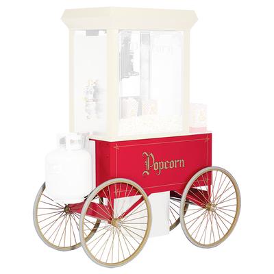 Gold Medal 2936 Food Cart for Popcorn w/ Cover & Graphics, 57'L x 26 3/5'W x 33 3/4'H, Red