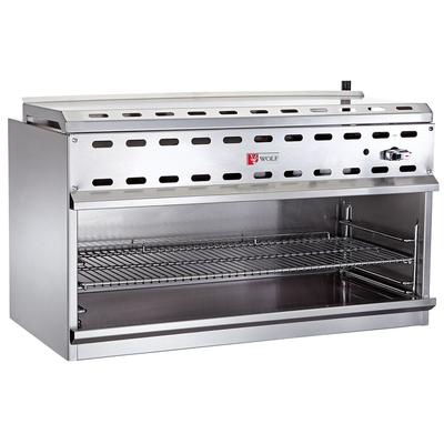 Wolf WICM60 NG 60" Infrared Burner Gas Cheese Melter, Natural Gas, Stainless Steel, Gas Type: NG