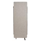 Luxor RCLM2466ZMG RECLAIM Acoustic Room Divider Expansion Panel - 24"W x 66"H, Misty Gray
