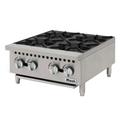 Migali C-HP-4-24 24" Gas Hotplate w/ (4) Burners & Manual Controls, Natural Gas, Stainless Steel, Gas Type: NG