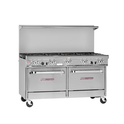 Southbend 4602AA-4GR NG 60" 2 Burner Commercial Gas Range w/ Griddle & 2 Convection Ovens, Natural Gas, Stainless Steel, Gas Type: NG, 115 V