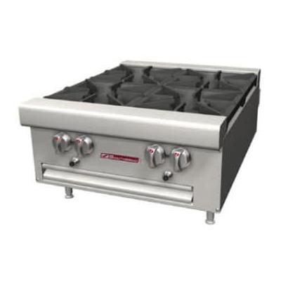 Southbend HDO-12 12" Gas Hotplate w/ (2) Burners & Manual Controls, Liquid Propane, Stainless Steel, Gas Type: LP