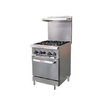 IKON IR-4-24 24" 4 Burner Commercial Gas Range w/ 1 Standard Oven, Natural Gas, Stainless Steel, Gas Type: NG