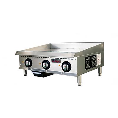 IKON ITG-36E 240/1 36" Electric Commercial Griddle w/ Thermostatic Controls - 1" Steel Plate, 240v/1ph, 240 V, Stainless Steel