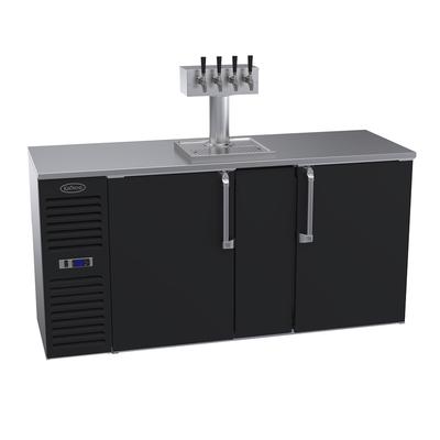 Krowne 72" Kegerator Beer Dispenser - 3 Keg Capacity, 3 Column, Black, 115v, DB72L
