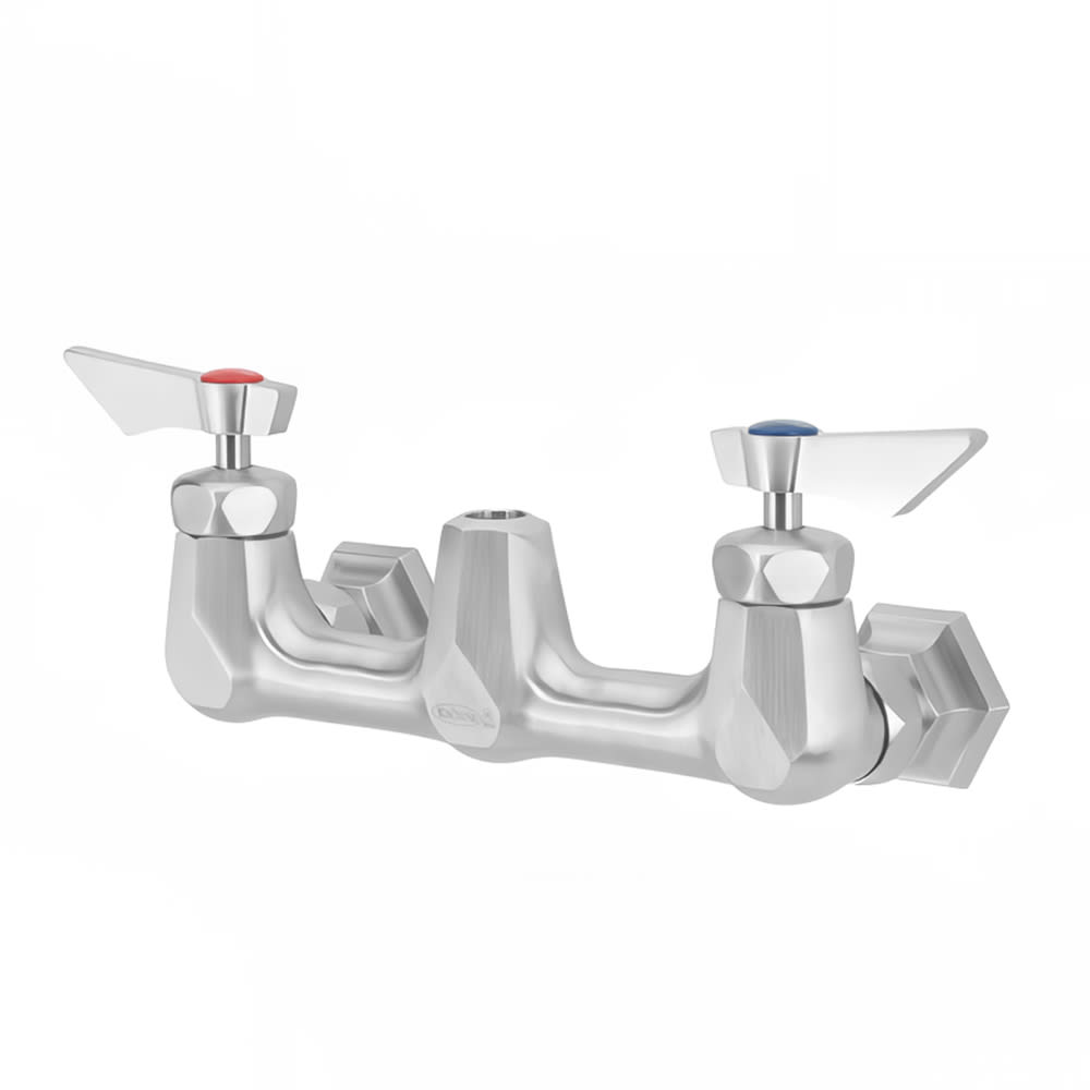 Krowne DX-208 Splash Mount Pre Rinse Base Only w/ 8" Centers - 1/2" NPT Female Inlet, Stainless Steel