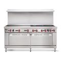 American Range AR-24G-8B-CC 72" 6 Burner Commercial Gas Range w/ Griddle & (2) Convection Ovens, Liquid Propane, Stainless Steel, Gas Type: LP