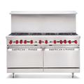 American Range AR-48G-2B-CL-126R 60" 2 Burner Commercial Gas Range w/ Griddle & (1) Standard & (1) Convection Ovens, Natural Gas, Stainless Steel, Gas Type: NG