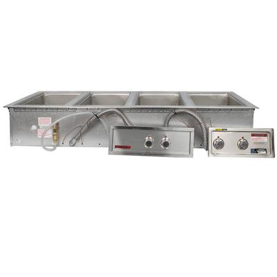 Wells MOD-400TDM/AF Drop-In Hot Food Well w/ (4) Full Size Pan Capacity, 208-240v/1ph/3ph, Stainless Steel