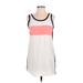 Zara Casual Dress - Shift Scoop Neck Sleeveless: White Color Block Dresses - Women's Size Small