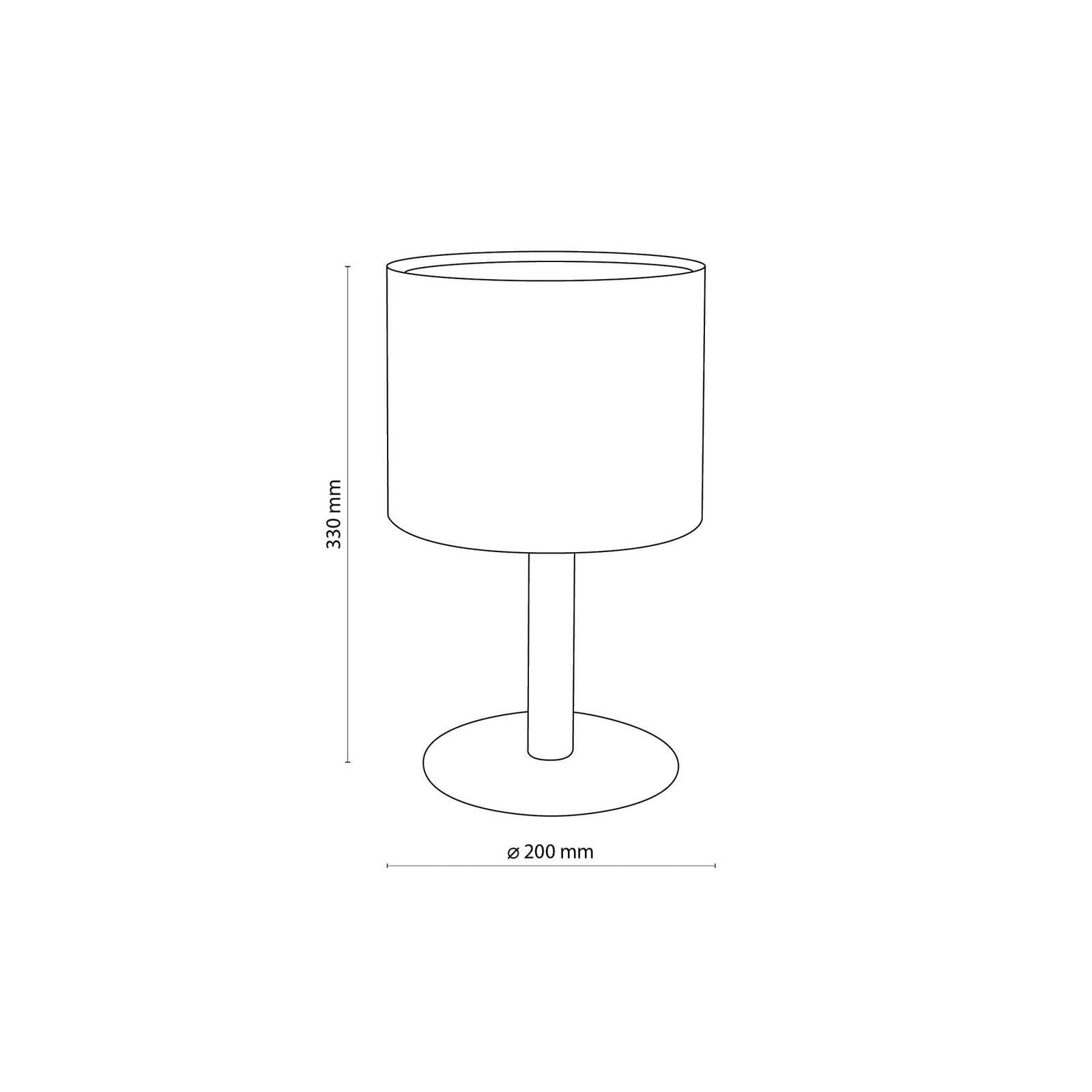 Tischleuchte Deva Nature, Textil, Holz Nature TK Lighting, Holz hell, für Wohn- / Esszimmer, Holz, Skandinavisch