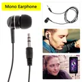 Auricolari mono su un lato Auricolari mono nell'orecchio Cuffie con isolamento acustico Cavo rinforzato con spina da 3,5 mm per lettori MP3 di telefoni Android