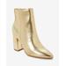 Boston Proper - Gold Yellow - Metallic Pointed Toe Bootie - 8.0