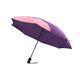 Jumble & Co Ups & Downs Regenschirm – kompakter, starker, wasserdichter Automatikschirm – Ein Knopf zum Öffnen und Schließen – zweifarbig – Lila/Pink