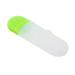 Portable Toothbrush and Toothpaste Storage Travel Wash Case PP Holder Box for Traveling Camping (Green + Transparent)