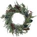 Mixed Foliage and Iced Berries Artificial Christmas Wreath 26-Inch Unlit - 26"
