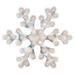 12" Lighted Holographic Snowflake Christmas Window Decoration