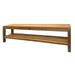 Teak Shower Bench Coach 59" (150 cm) with shelf