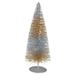 10" LED Lighted B/O Silver and Gold Sisal Mini Christmas Tree - Warm White Lights