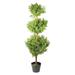 46.5" Potted Two-Tone Artificial Murraya Triple Ball Topiary Tree