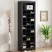 Contemporary 30-Shoe Cubby Console with Multiple Storage Space for Hallway and Bedroom.