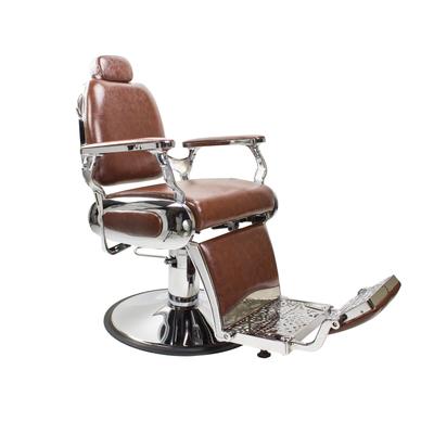 Roosevelt Vintage Style Barber Chair Reclining Heavy Duty Versatile Barber Chair, Brown - 24" x 26"