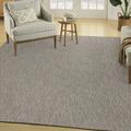 Nourison Practical Solutions Outdoor Grey Mocha 9 x 12 Area Rug (9x12)