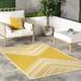 nuLOOM Landry Aztec Indoor/Outdoor Area Rug 5 x 8 Yellow