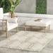 nuLOOM Letitia Raised Diamond Indoor/Outdoor Area Rug 4 x 6 Ivory