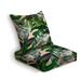 Outdoor Deep Seat Cushion Set tropical palm leaves seamless stylish fashion floral in Back Seat Lounge Chair Conversation Cushion for Patio Furniture Replacement Seating Cushion