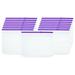 Uxcell A4 Binder Pocket 15 Pack PVC Letter Size Zipper 3 Holes Binder Pouch for 3-Ring Notebook Binder Purple