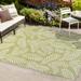 Nevis Palm Frond Green/Cream 9 ft. x 12 ft. Indoor/Outdoor Area Rug