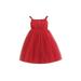 Toddler Baby Girl Floral Tulle Party Dress Summer Straps Suspender Ruffle Daisy Flowers Pleated Princess Dresses