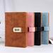 RETON 4Pcs Hardcover Leather Notebook A5 Executive Journal Notebook with Pen Loop PU Leather Hardback Notepad for Office Business School Home