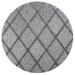 JONATHAN Y JONATHAN Y Talaia Diamond Trellis Indoor/Outdoor Area Rug 5 Round - Dark Gray