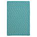 Colonial Mills 9 x 12 ft. Outdoor Houndstooth Tweed Rug - Turquoise