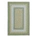 Colonial Mills Rug Montego Braided Rug - Lily Pad Green - 4 ft. square