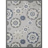 Kas Rugs Calla Medallion Floral Indoor / Outdoor Area Rug