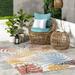 nuLOOM Ally Nautical Machine Washable Indoor/Outdoor Area Rug 8 x 10 Multicolor