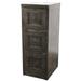 Rustic 3 Drawer File Cabinet Grey