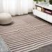 JONATHAN Y JONATHAN Y Grid Modern Offset Stripe Indoor/Outdoor Area Rug 8 X 10 - Beige/Brown