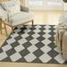 Nourison Positano Indoor/Outdoor Black 4 x 6 Area Rug (4x6)