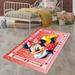 LaModaHome Non-Slip Rug Minnie Mouse Rug Washable Mat Child Stain Resistant Living Room Kitchen Carpet - Size: 5 3X3 9ft(160X120cm)